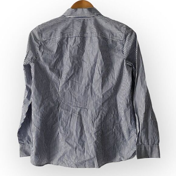 Talbots 3D Gem studded striped blouse size SP 000052 - Picture 2 of 5